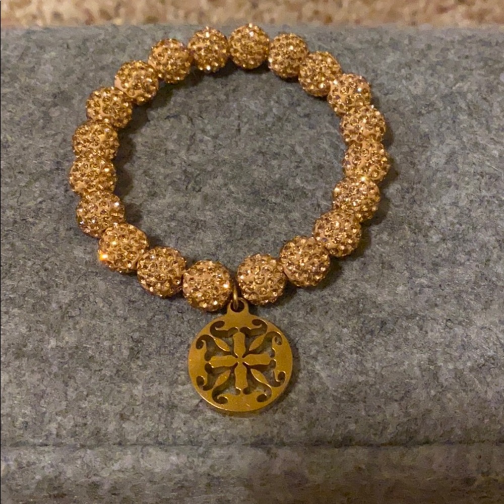 rustic cuff gold bracelet